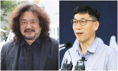 방송인 김어준(왼쪽)과 진중권 전 동양대학교 교수. 연합뉴스